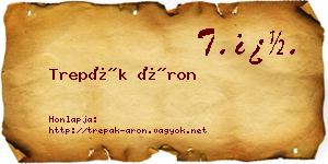 Trepák Áron névjegykártya